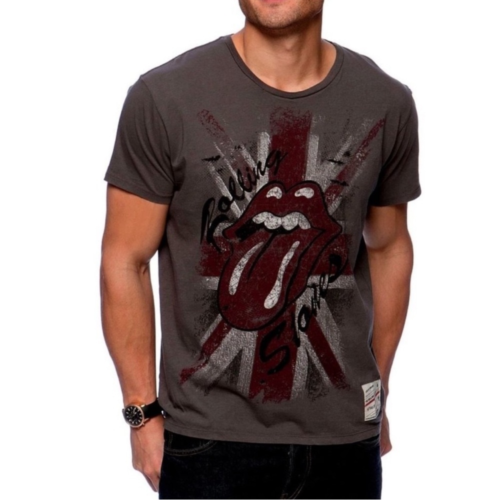 RIFF STARS Rolling Stones Official Band Shirt; t-shirt size XXL